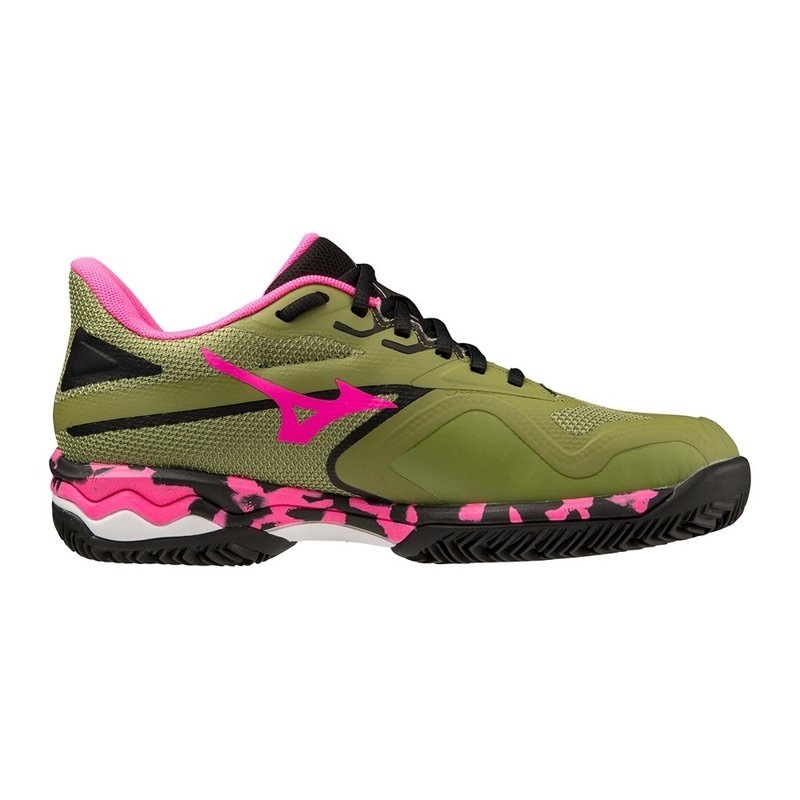 SNEAKERS - CALLISTE GREEN/PINK GLO/BLACK