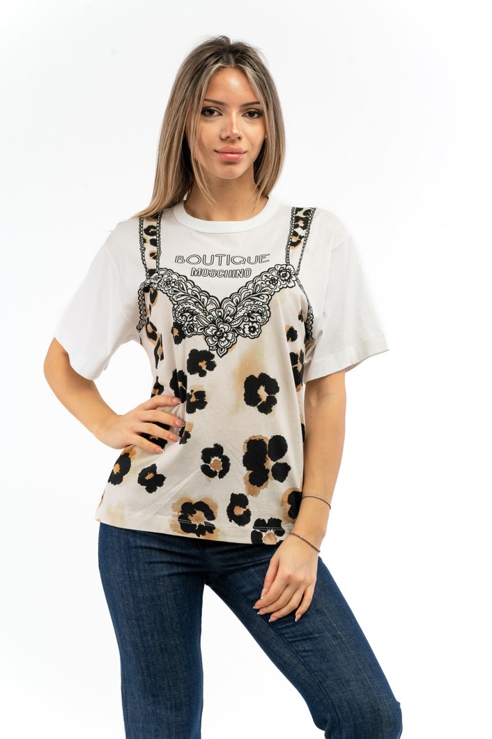 T-SHIRT LONG SLEEVE - MULTI WHITE