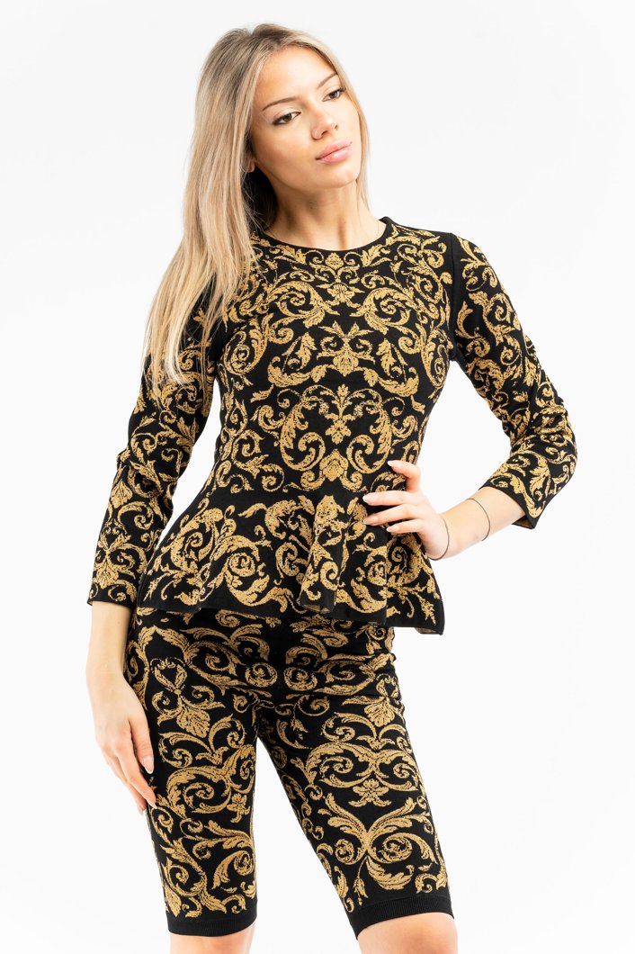 T-SHIRT LONG SLEEVE - MULTI BLACK