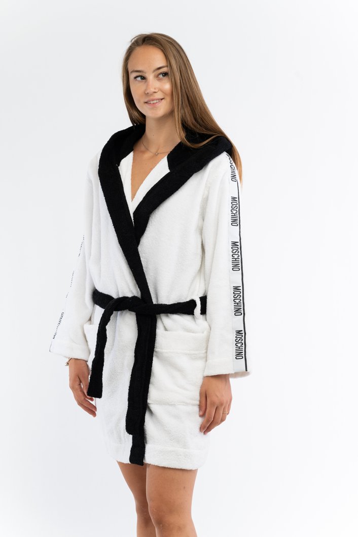 BATHROBE - MULTI WHITE