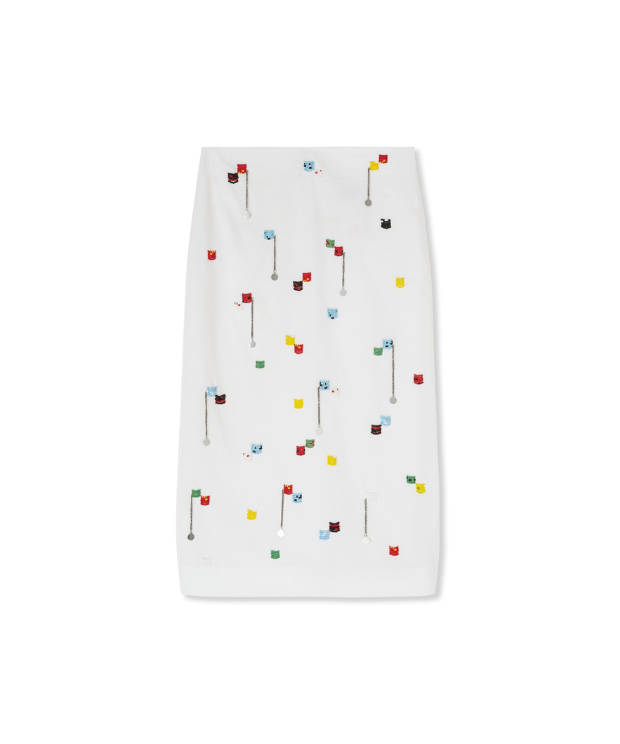 SKIRT - OPTICAL WHITE