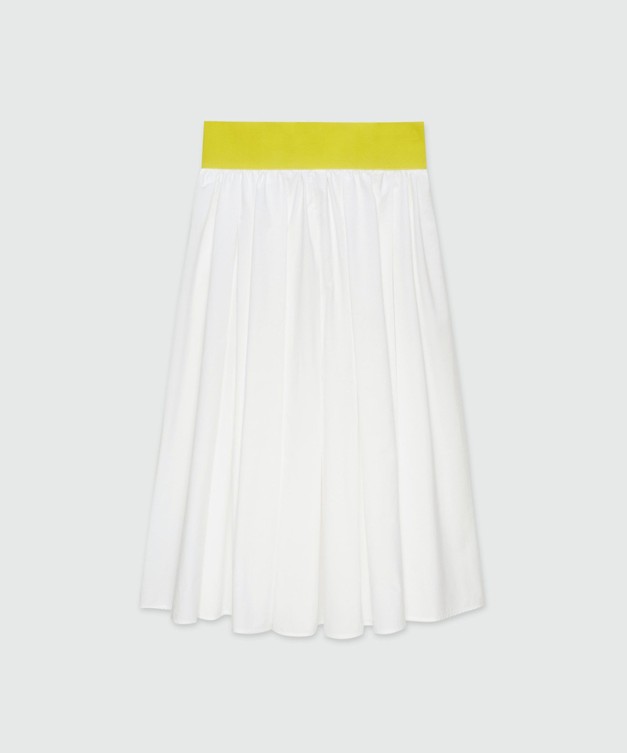 SKIRT - OPTICAL WHITE