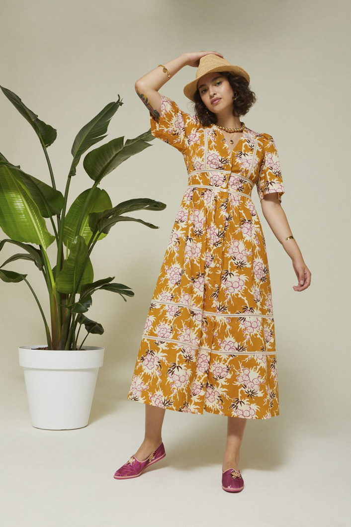 DRESS - SAFFRON