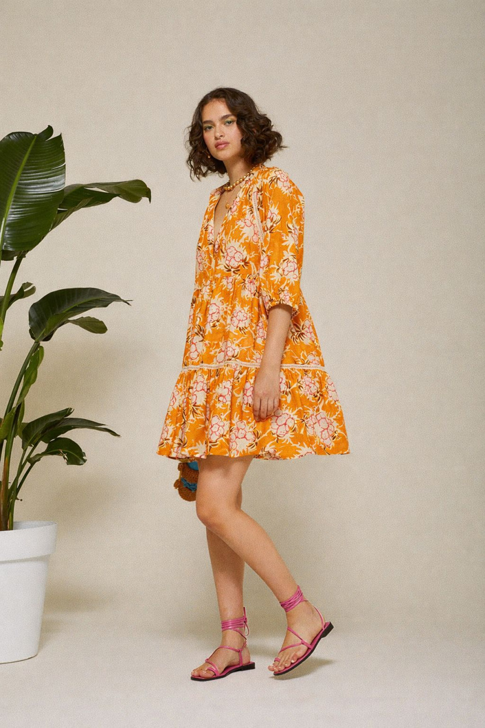 DRESS - SAFFRON