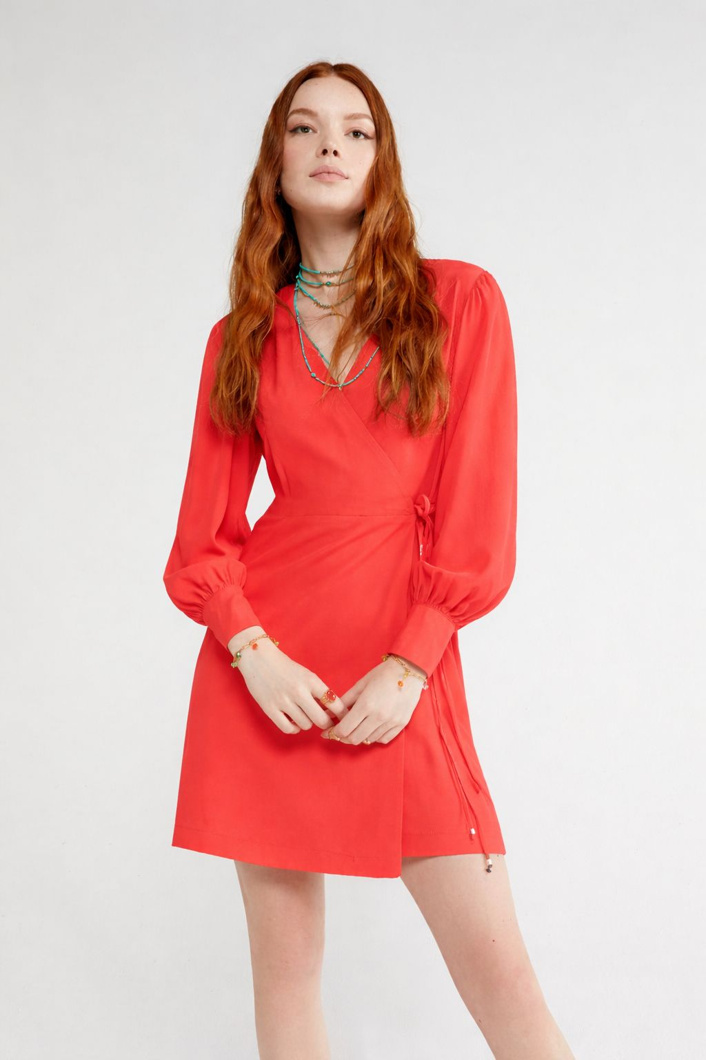 DRESS - CORAL
