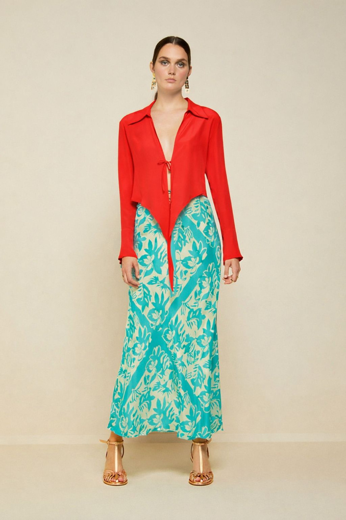 BLOUSE - CORAL