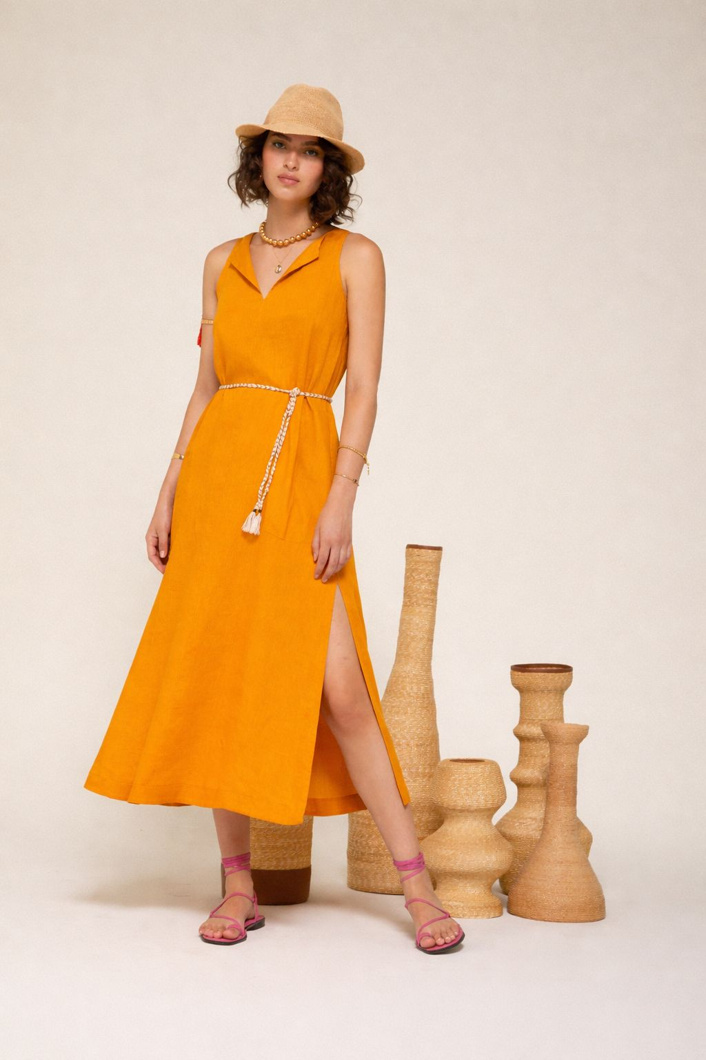 DRESS - SAFFRON