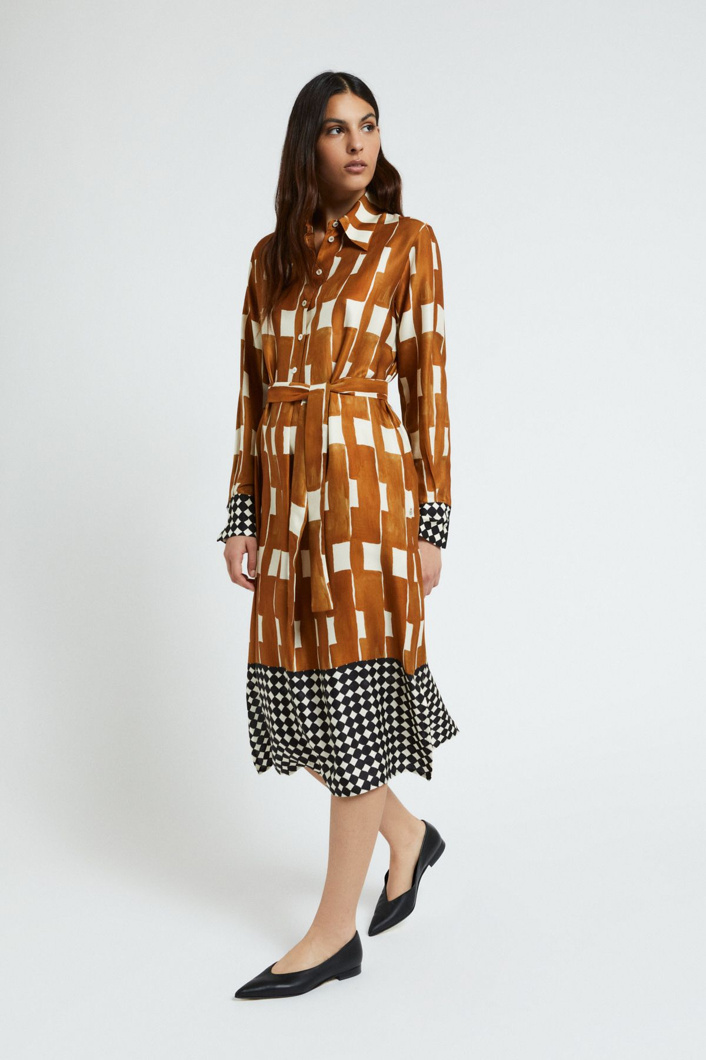 DRESS - HAZELNUT
