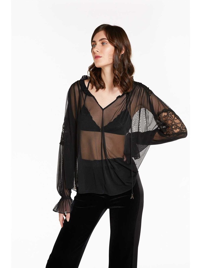 BLOUSE - BLACK