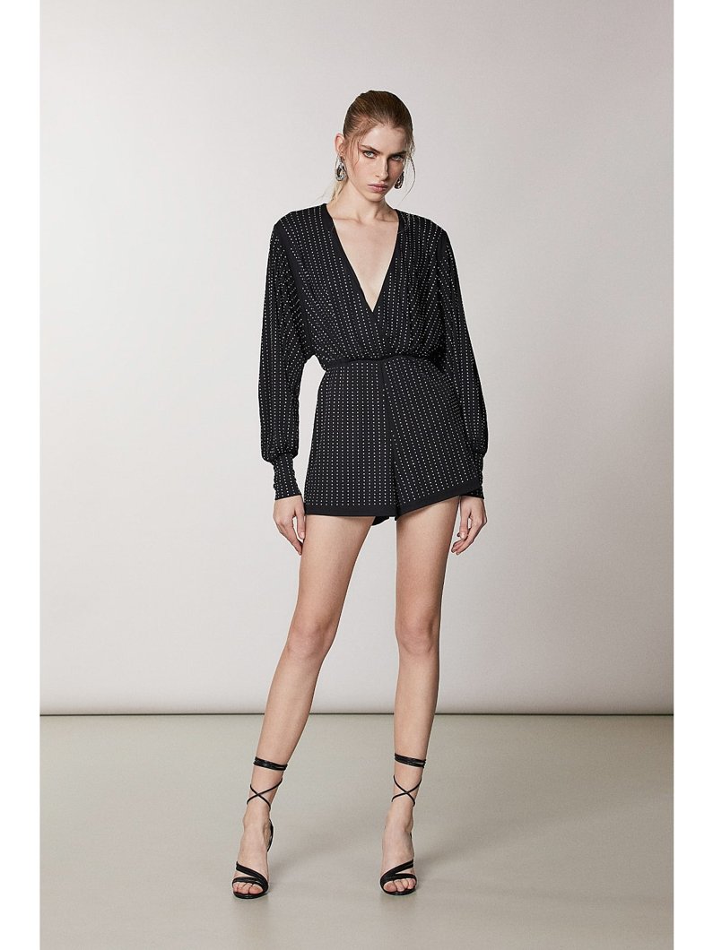 JUMPSUIT - BLACK/CRYSTAL