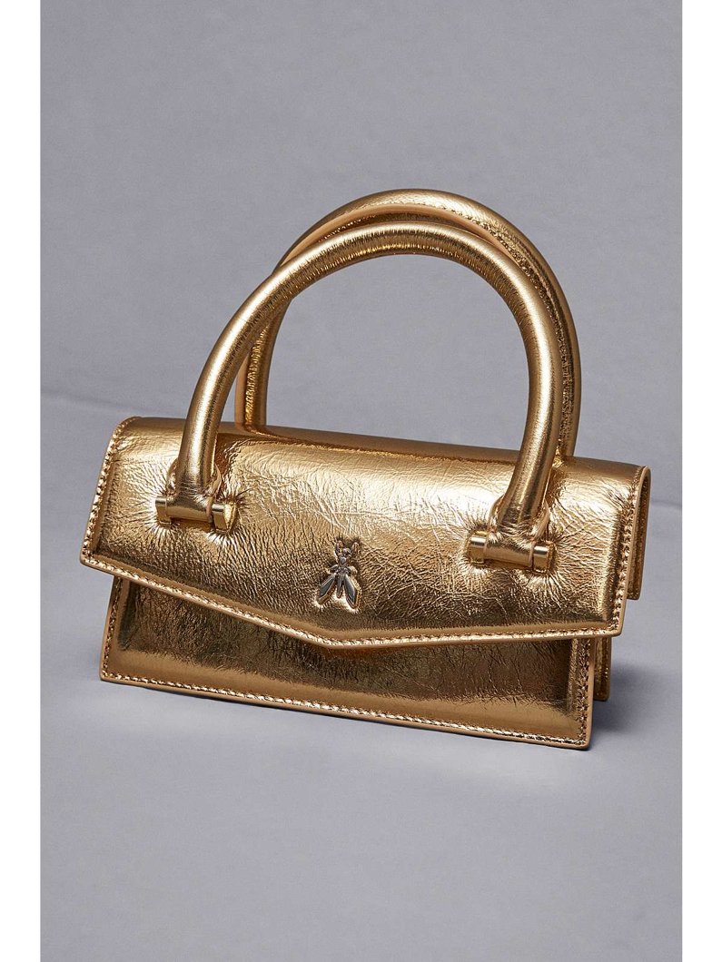 HANDBAG - CRAQUELE GOLD