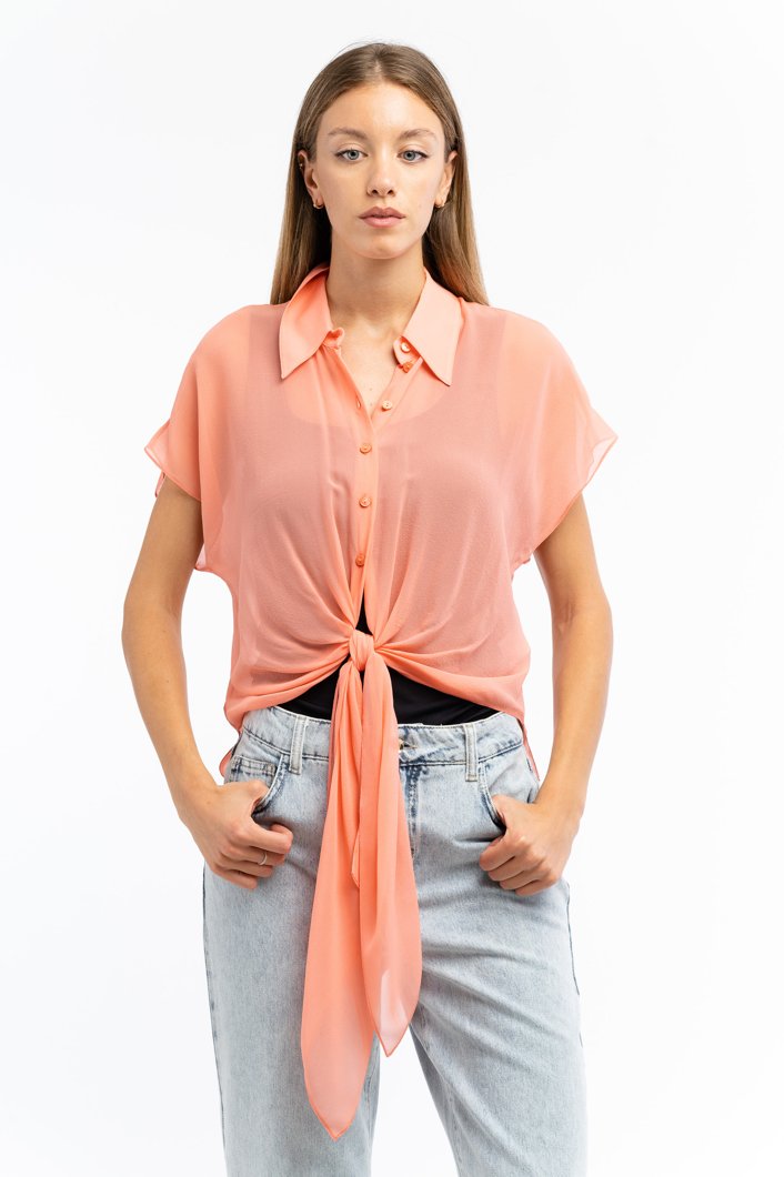 BLOUSE - RACY CORAL