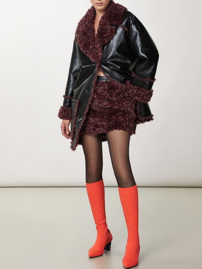 SKIRT - NERO & PURPLE