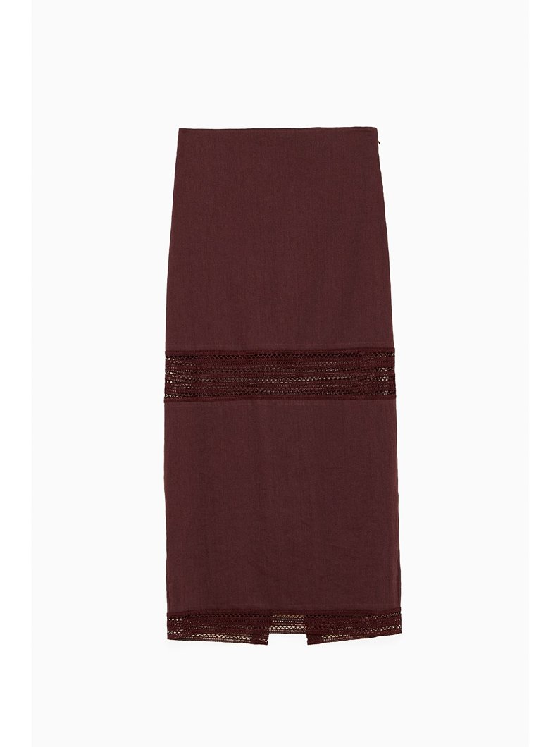 SKIRT - DARK PLUM