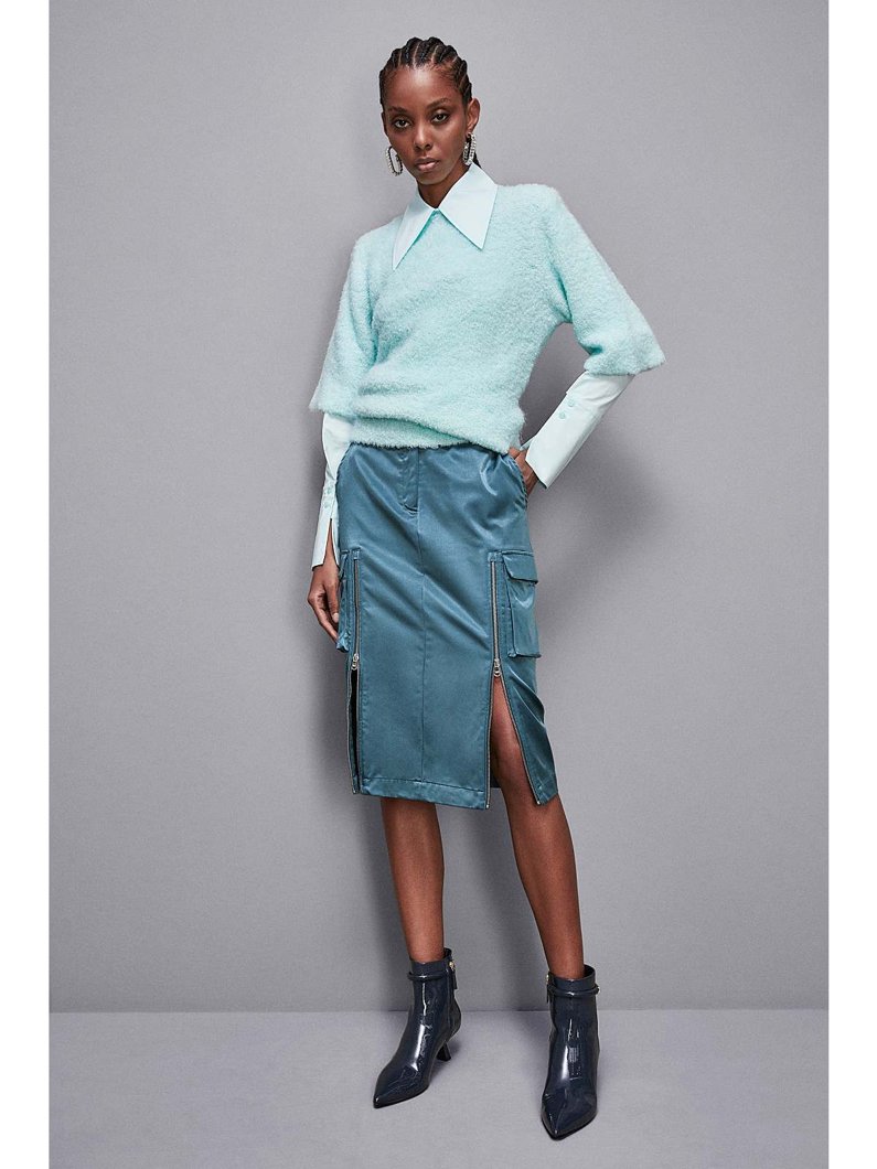 SKIRT - MINERAL GREEN