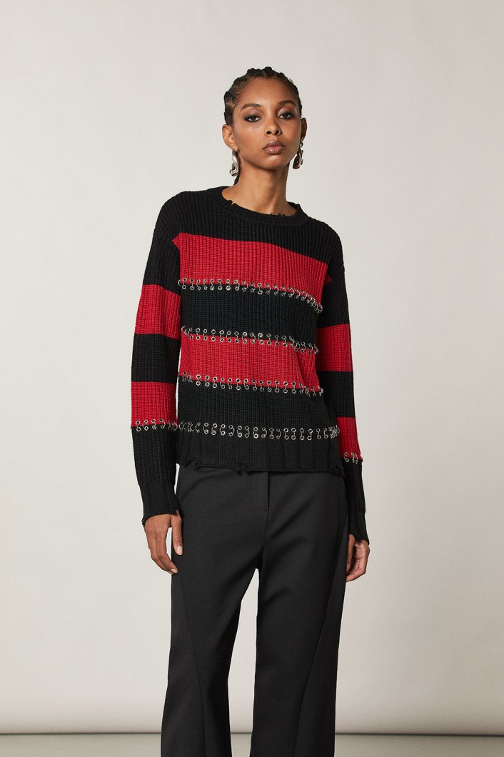 JUMPER - INFRA RED/BLACK