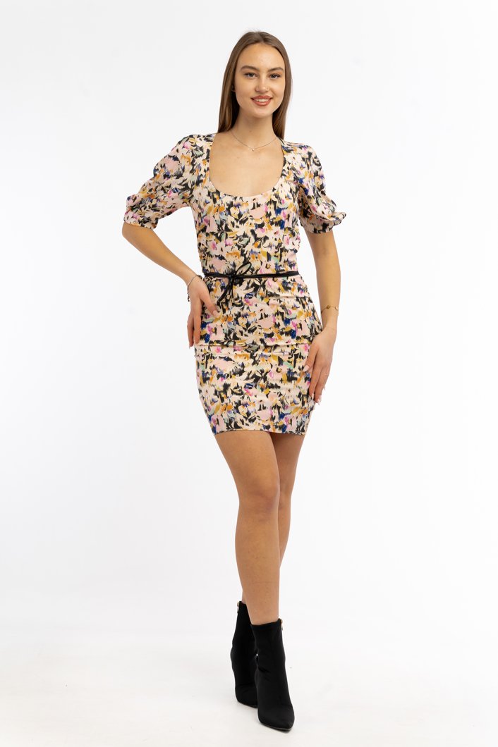 DRESS - TECH FLOWER PRINT