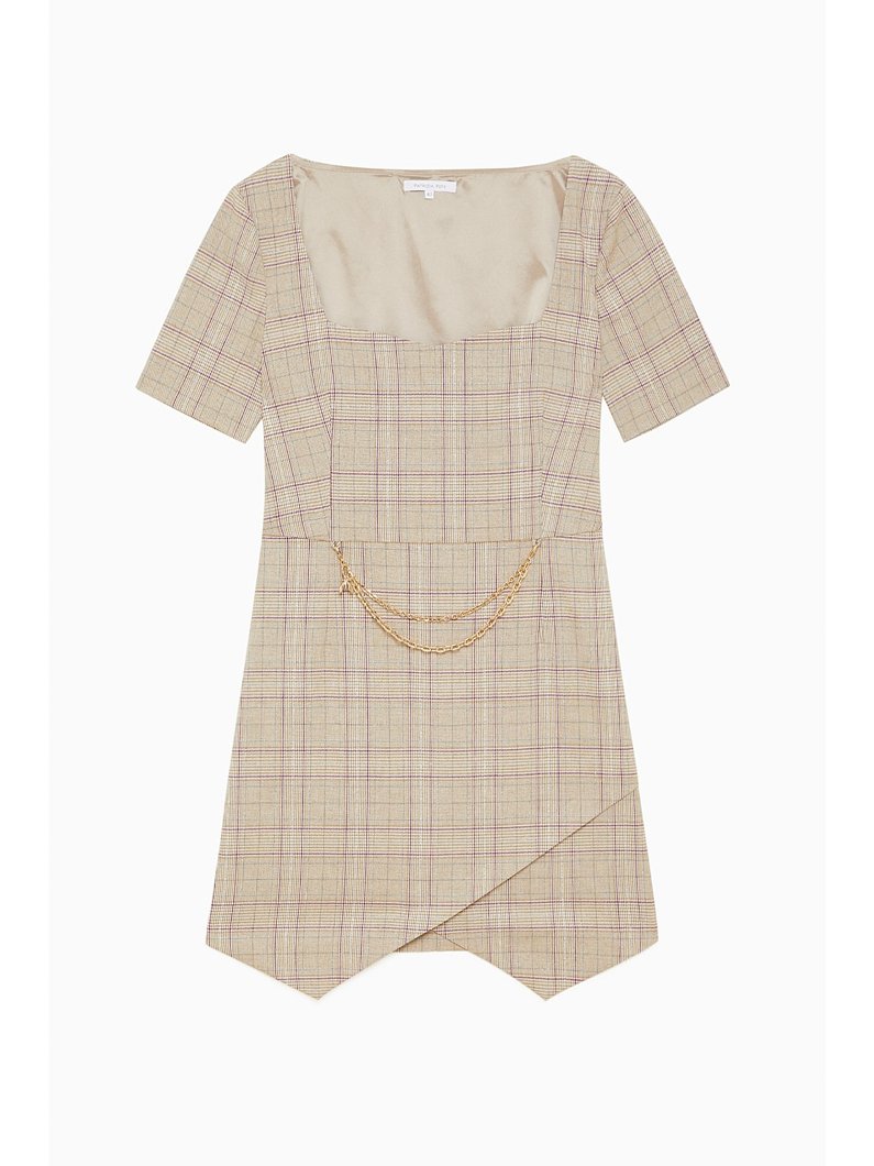 DRESS - SPRING BEIGE CHECK
