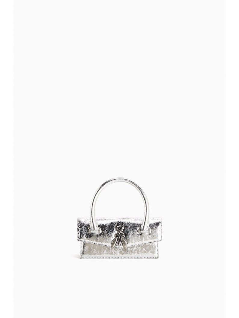 HANDBAG - CRAQUELE SILVER