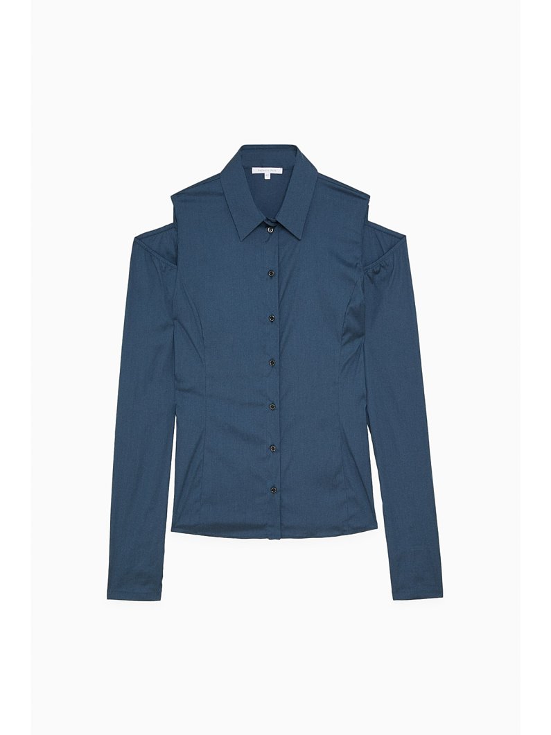 BLOUSE - PETROL BLUE