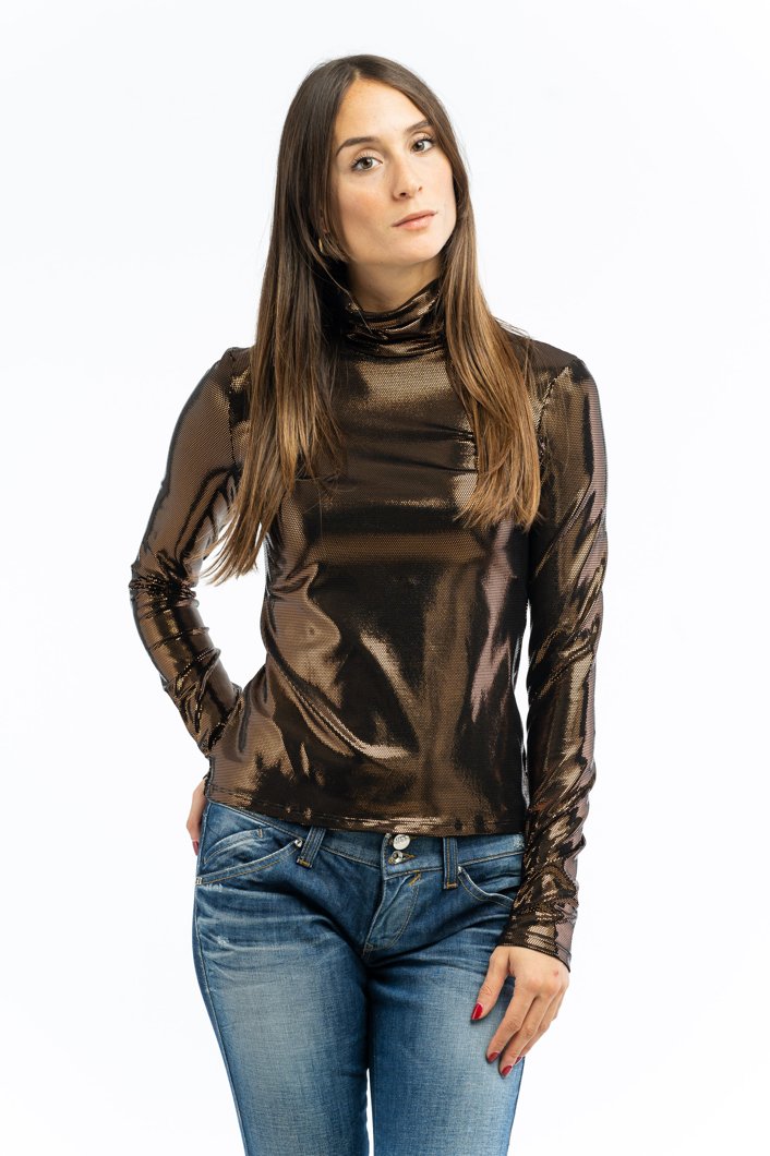 BLOUSE - BROWN PIXEL