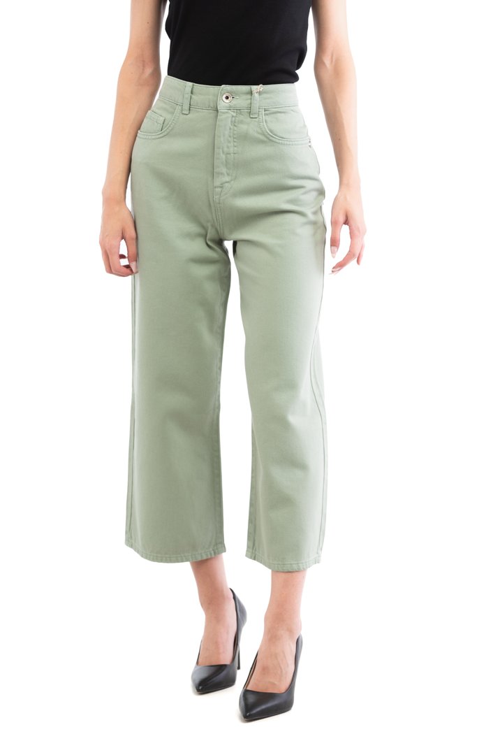 TROUSERS - MOSS GREEN