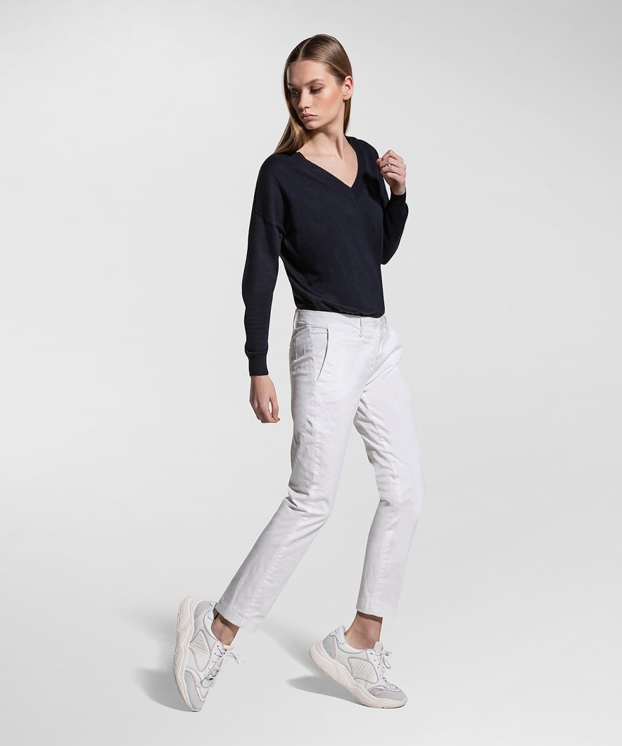 TROUSERS - BIANCO