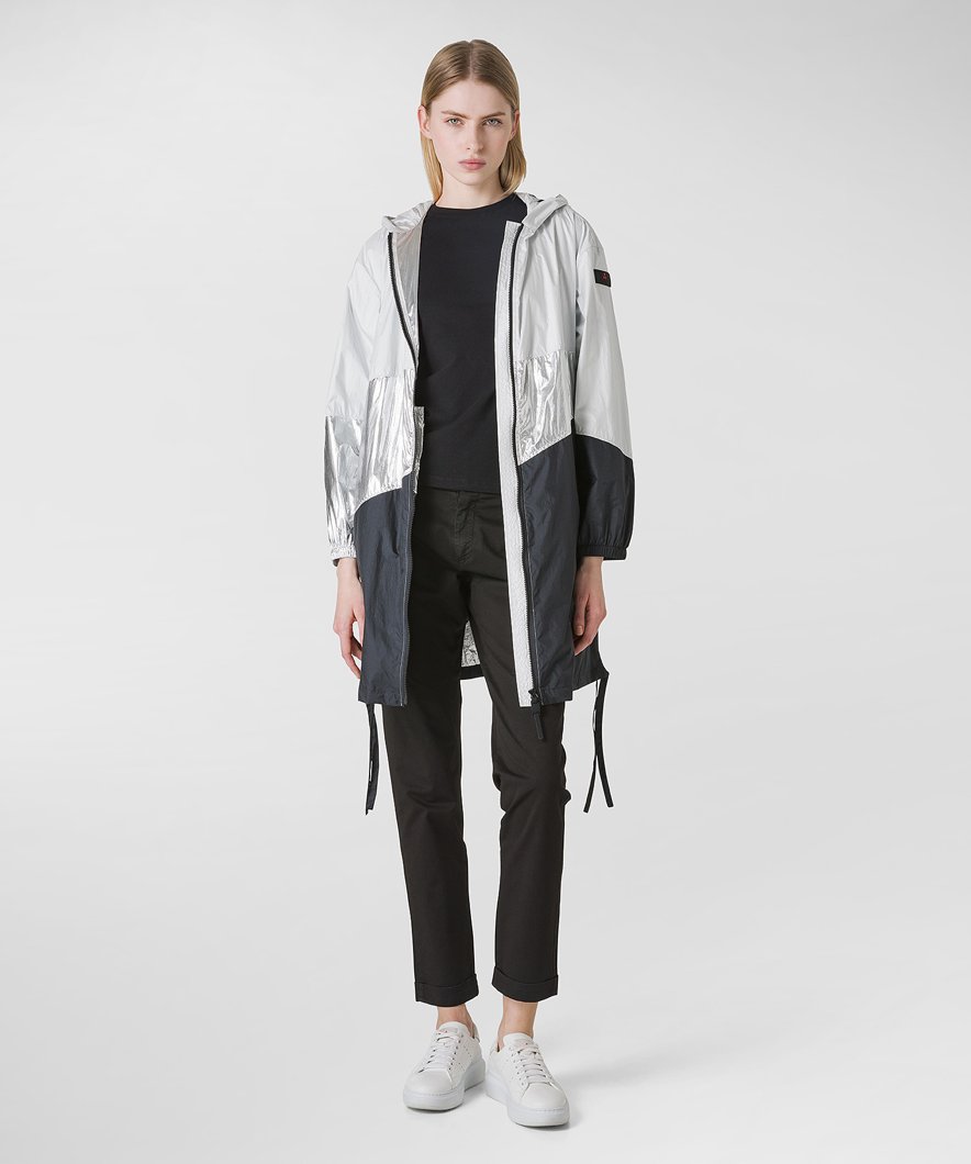 TRACK JACKET - PAPIRO - ARGENTO - BLU GRAFITE