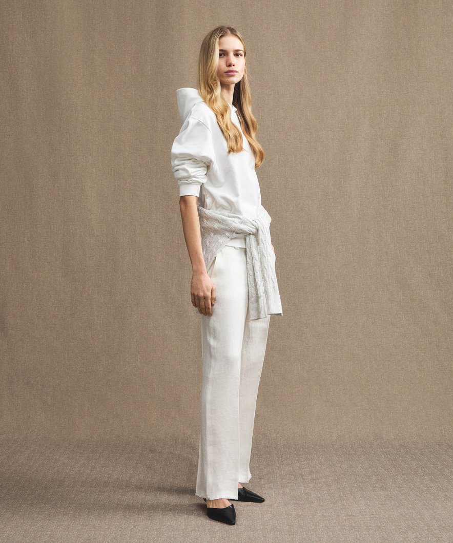 TROUSERS - BIANCO OSSO