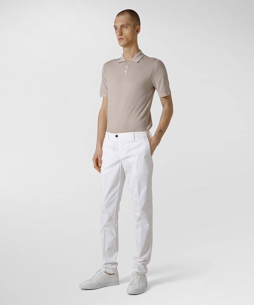 TROUSERS - WHITE OFF WHITE