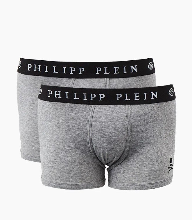 BOXERS 2 PACK - GREY