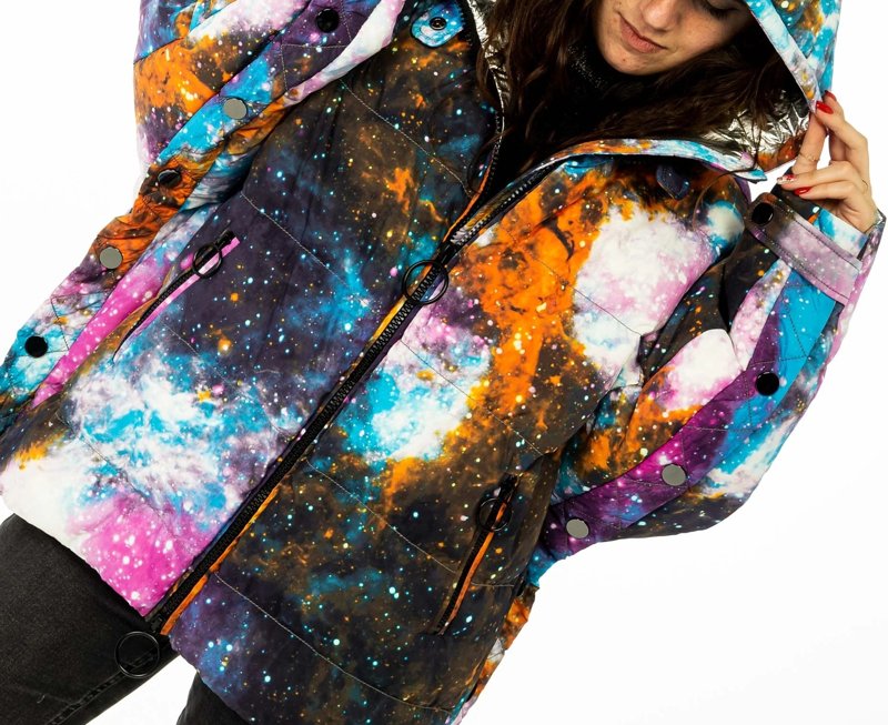 DOWN JACKET - MULTICOLORE NERO