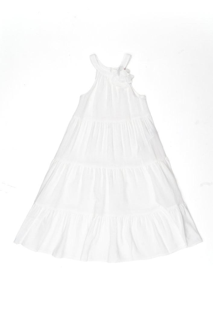 DRESS - WHITE WOOL