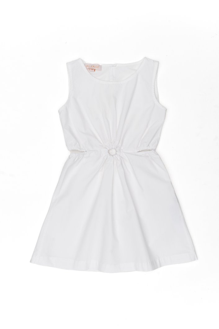 DRESS - WHITE WOOL