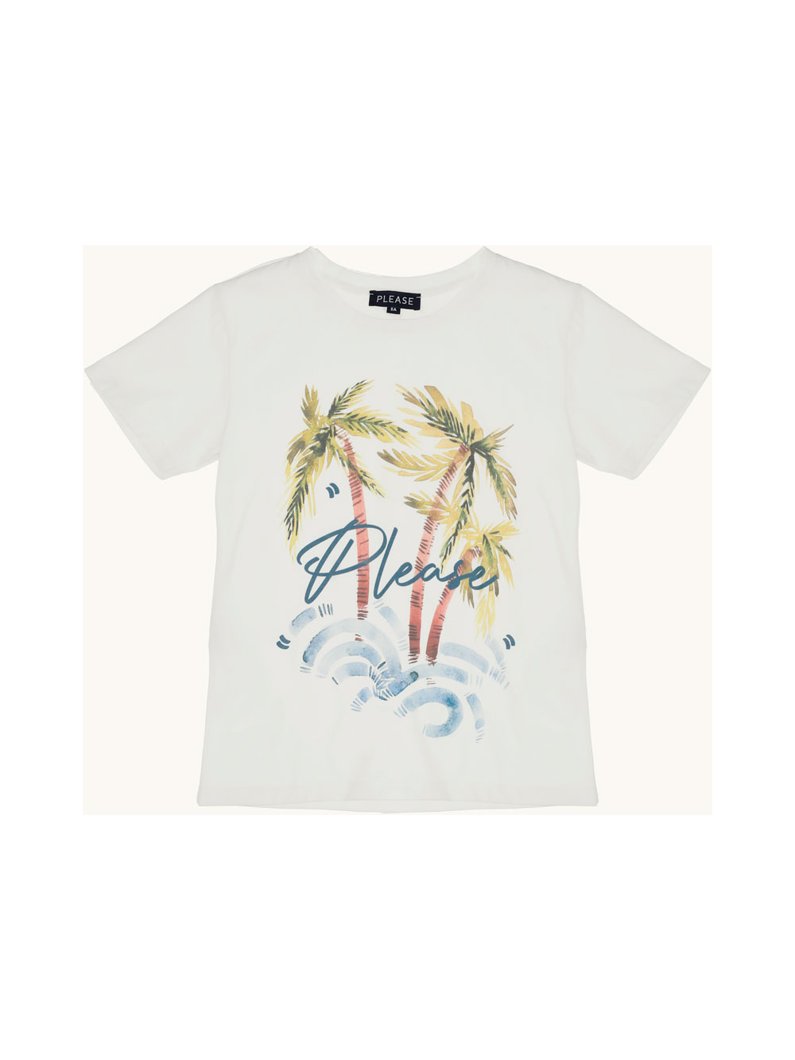 T-SHIRT - WHITE WOOL