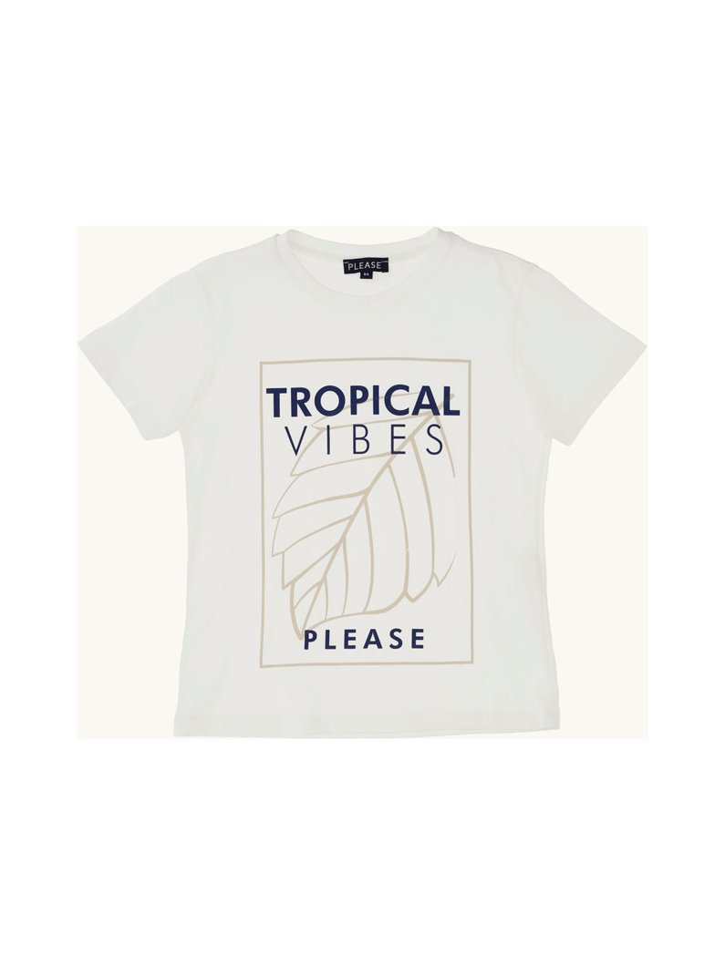 T-SHIRT - WHITE WOOL