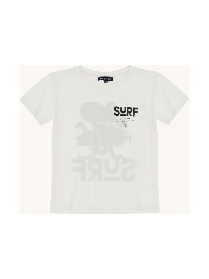 T-SHIRT - WHITE WOOL