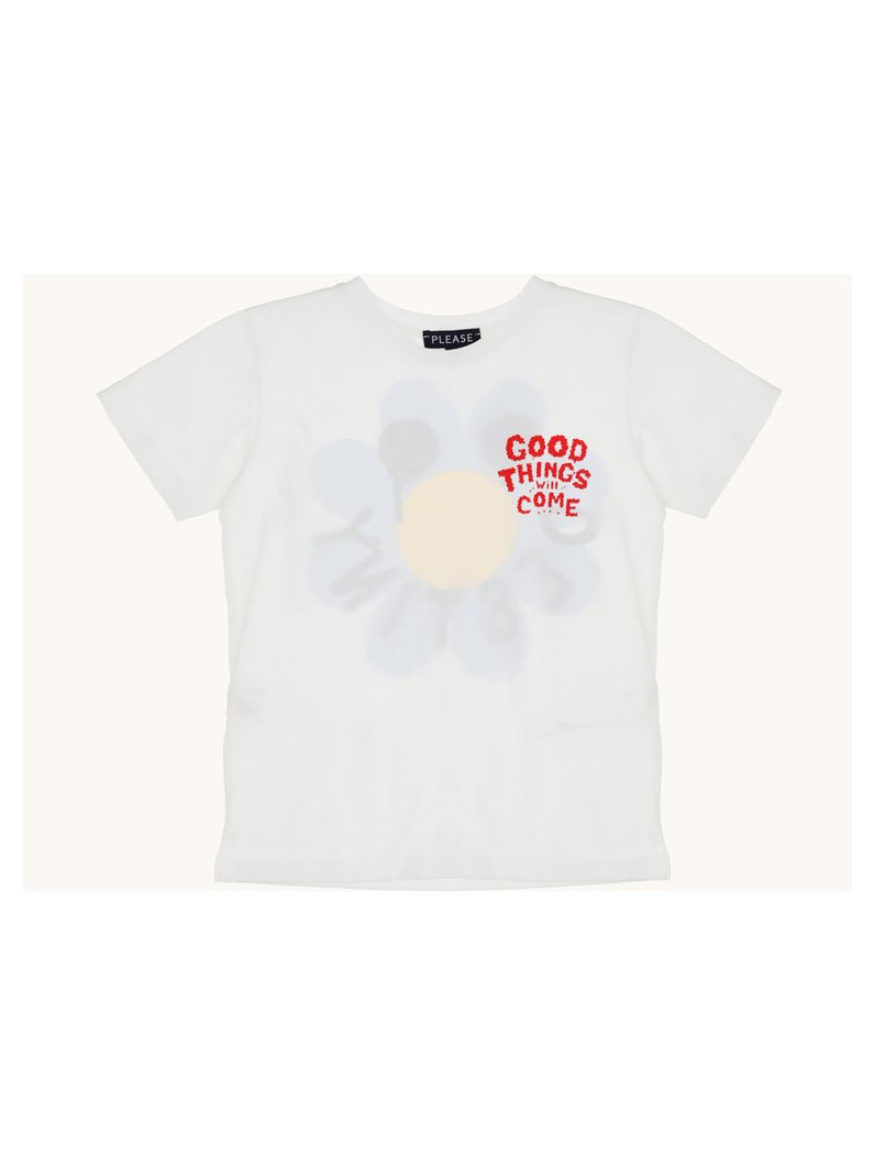 T-SHIRT - WHITE WOOL