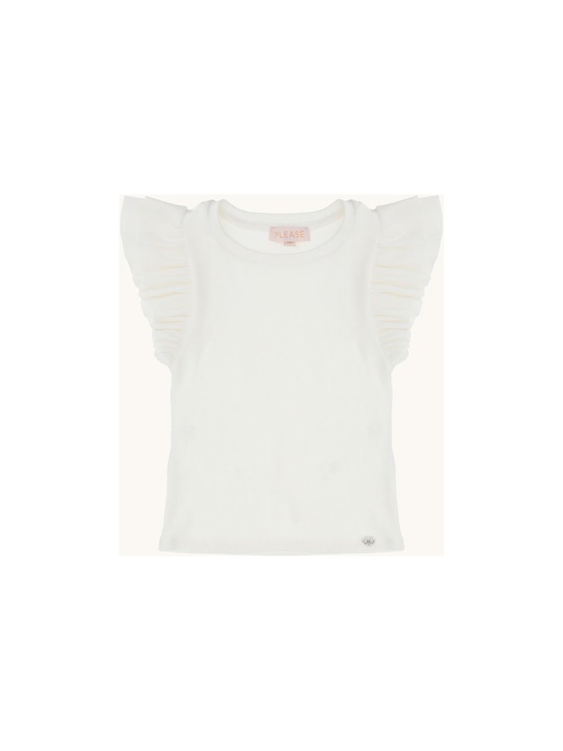 T-SHIRT - WHITE WOOL