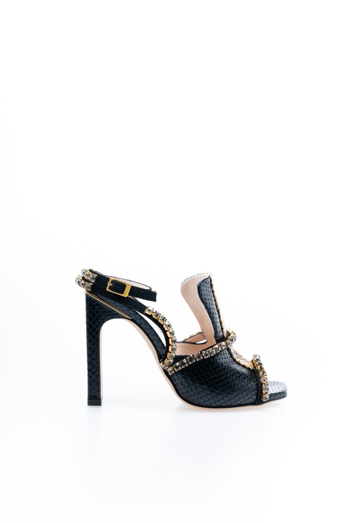 SANDALS - BLACK/MUSTARD/BLACK