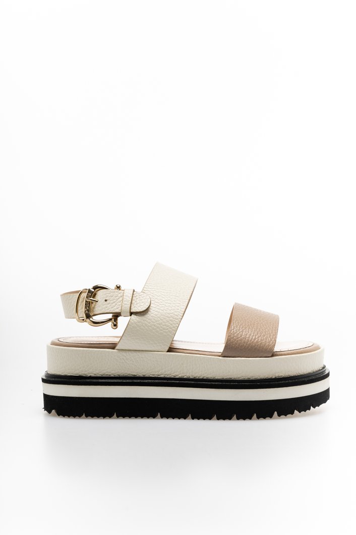 SANDALS - BLACK/WHITE