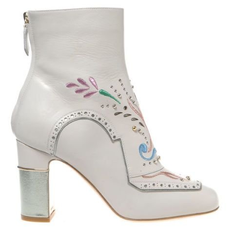 ANKLE BOOTS - PEARL/ANISE