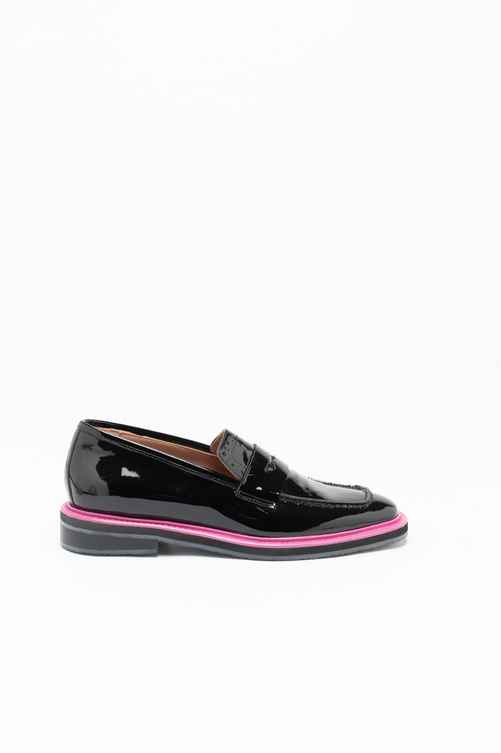 LOAFERS - VIT.BLACK RED