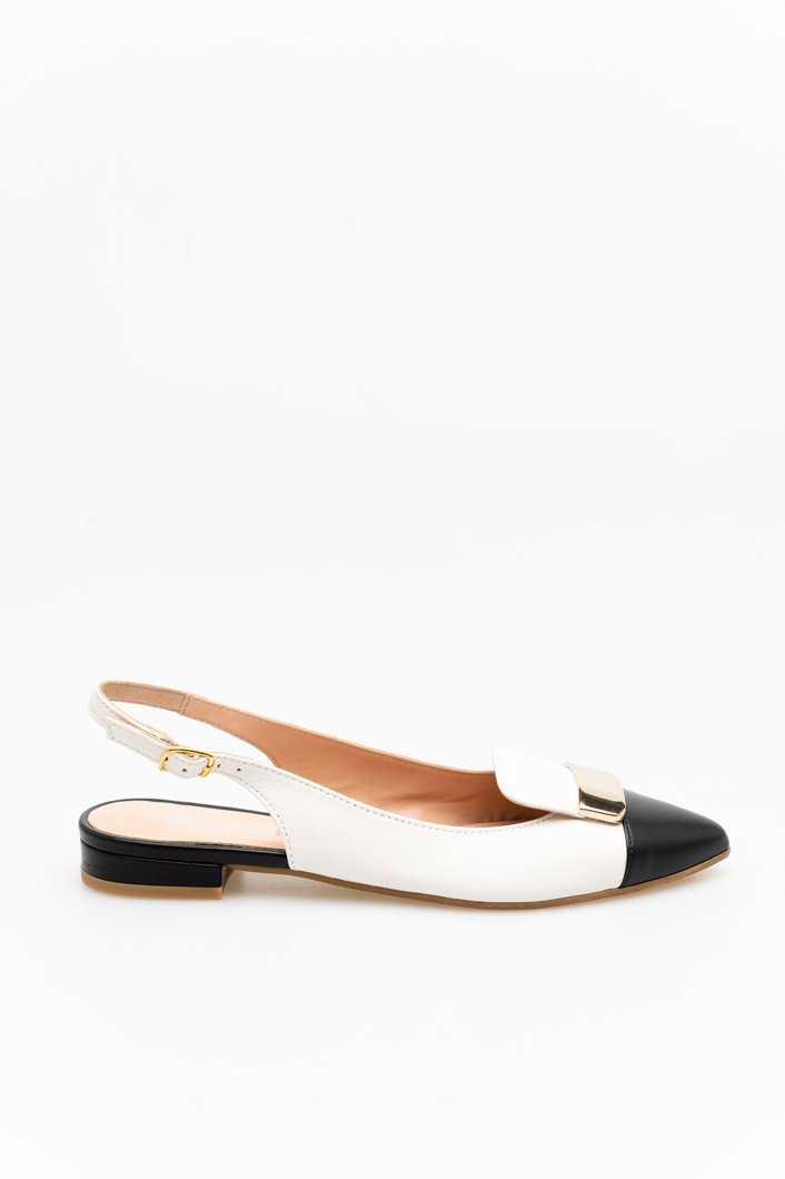 SANDALS - WHITE/BLACK