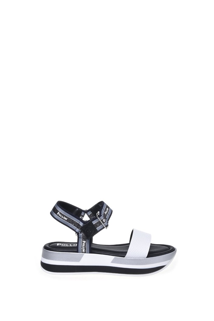 SANDALS - WHITE/GREY/BLUE