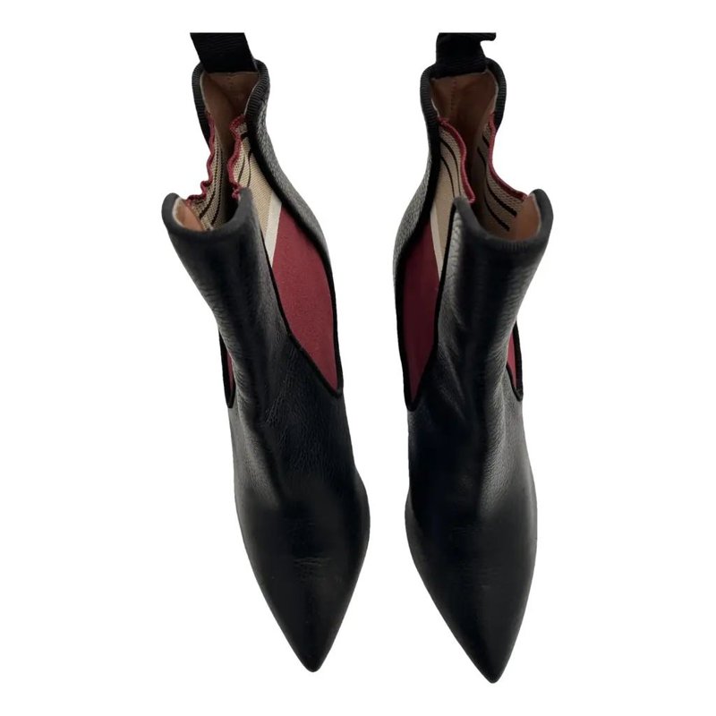 ANKLE BOOTS - BLACK/BEIGE/BURGUNDY