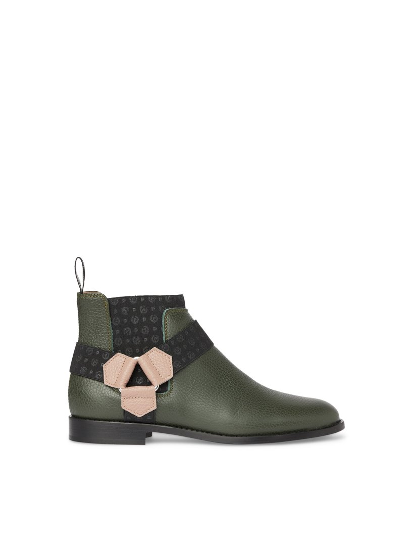 ANKLE BOOTS - BLACK/WAFERS