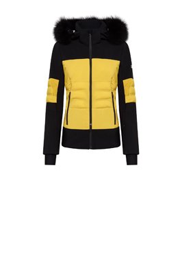 DOWN JACKET - NERO/ZOLFO