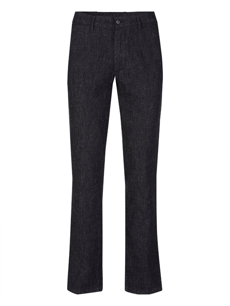 TROUSERS - NAVY FLAMED