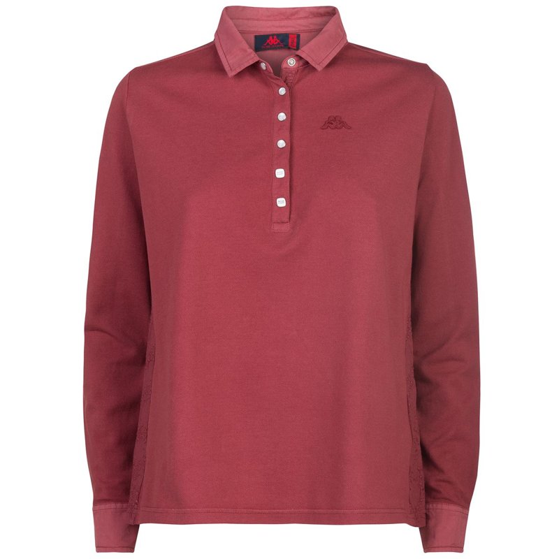 POLO LONG SLEEVE - RED DK AMARANTO
